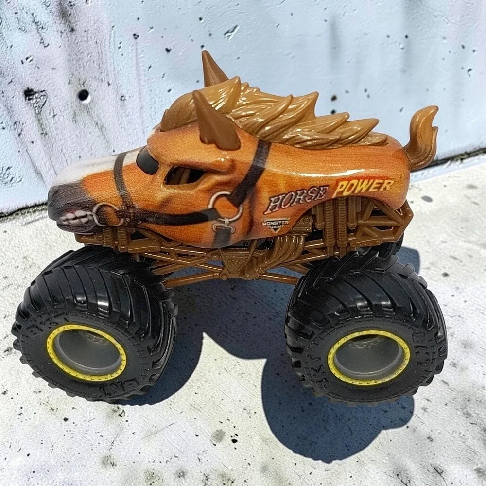 Monster Jam Horse Power Monster Truck Diecast 1:64 Scale Spin Master Brown Toy